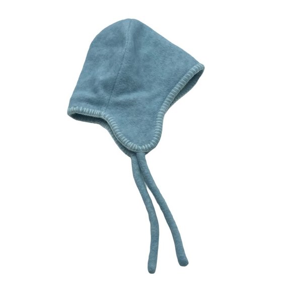 Baby Baby Infant Blue Bear Overalls Winter Stocking Beanie Cap Hat 2-6 months - Picture 9 of 9